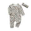 Leopard babypakje met haarband - voor 3 maanden