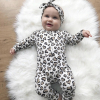 Leopard babypakje met haarband - voor 3 maanden