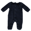 Classic dark blue velour outfit