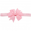 Roze baby haarbandje met strik