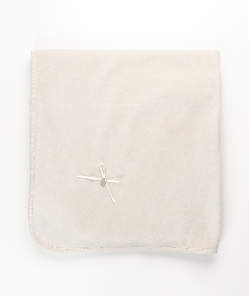 Velour Elegance blanket beige