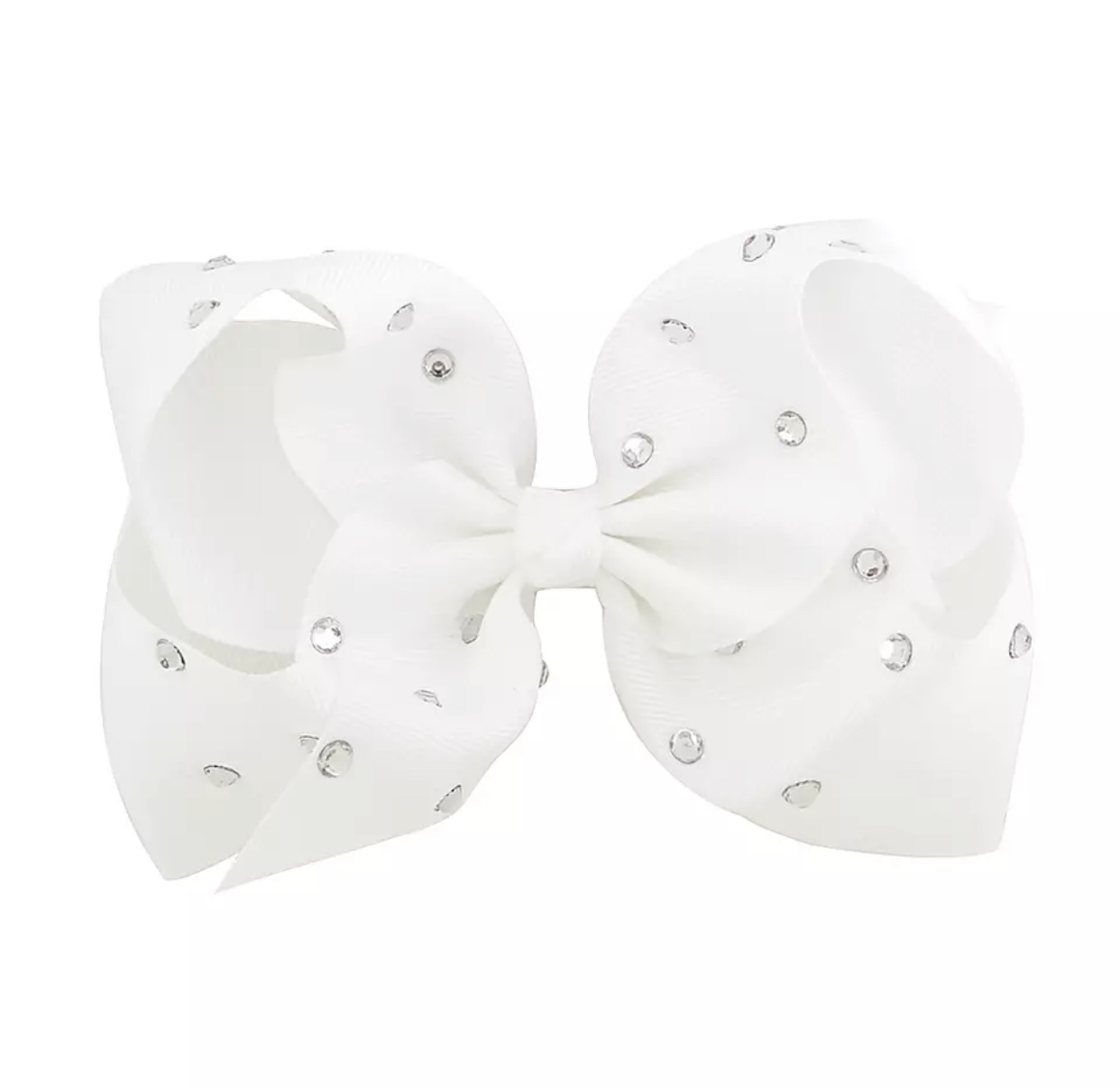 Witte XL Sparkle Bow haarclip