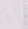 Pink Victoria stripe ruffle blanket