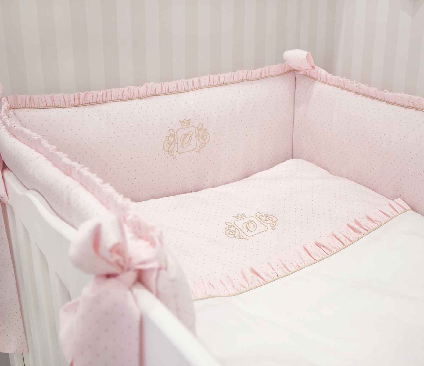Roze Royal Golden Glow bedbumper