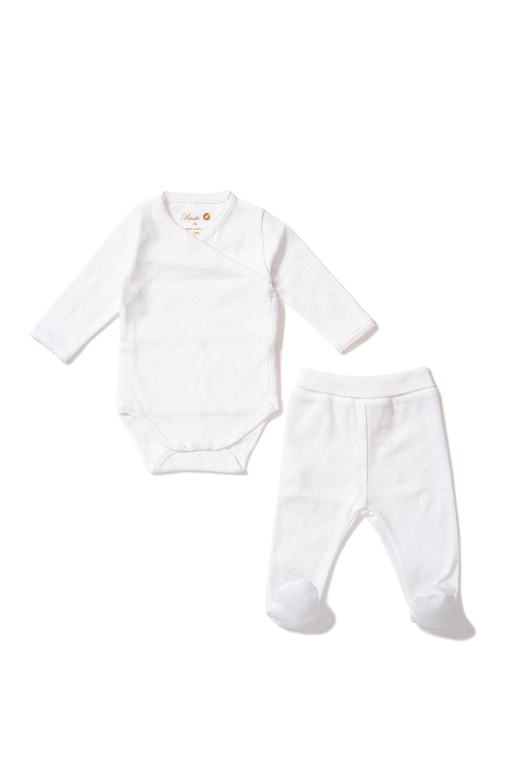 White rose pink newborn outfit