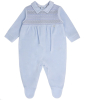 Blue classic baby velour outfit