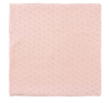 Pink knitted baby blanket