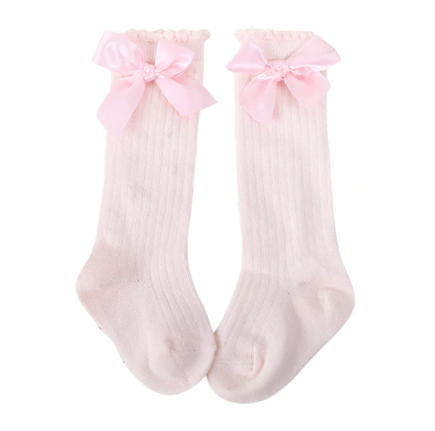 Rommelig Cornwall Reserveren Roze sokken met strik c.a. 1-2 jaar kopen? - Sokjes