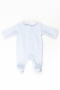 Pure baby blue velour baby outfit