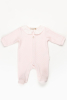 Pink quilted baby outfit