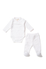 White rose pink newborn outfit