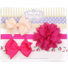 Newborn Haarbanden set met strik flower