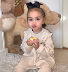 Zwarte XL bow haarclip meisje