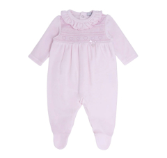 Pink love ruffle velour outfit